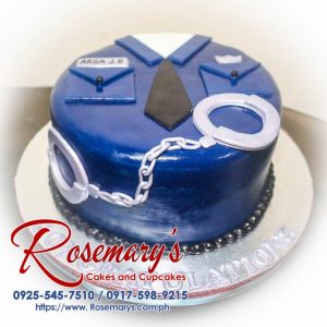 Delicious 1 layer graduation themed cake with vibrant decorations, perfect for congratulations. Order from Rosemary's Cakes at 0917-598-9215.