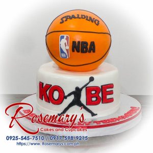 Delicious 2 layer basketball themed cake from Rosemary's Cakes, perfect for NBA fans! Contact 0925-545-7510.