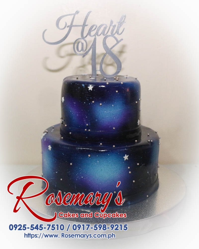 Delicious 2-layer themed cake featuring intricate 3D printed designs, perfect for any celebration. Order from Rosemary's Cakes: 0917-598-9215.