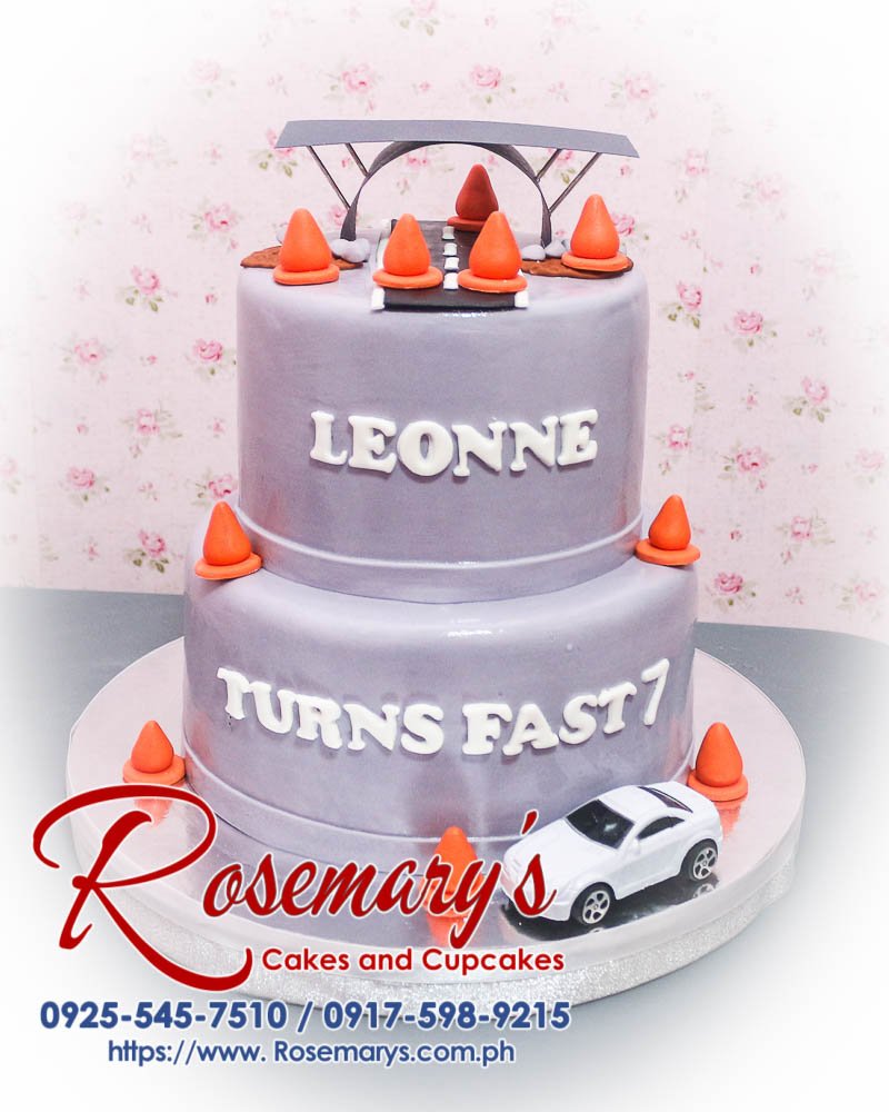 2 Layer Cake for Leonne’s 7th Birthday Delicious 2 layer gray themed cake from Rosemary's Cakes, perfect for celebrations. Contact: 0925-545-7510.