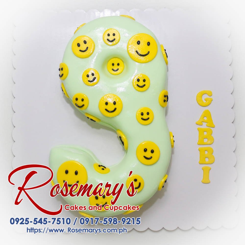 #9 Number Cake for Gabbi Delicious chocolate number '9' cake with buttercream frosting and sprinkles. Perfect for birthdays or celebrations! 🎂 Order yours from Rosemary's Cakes: 0925-545-7510.