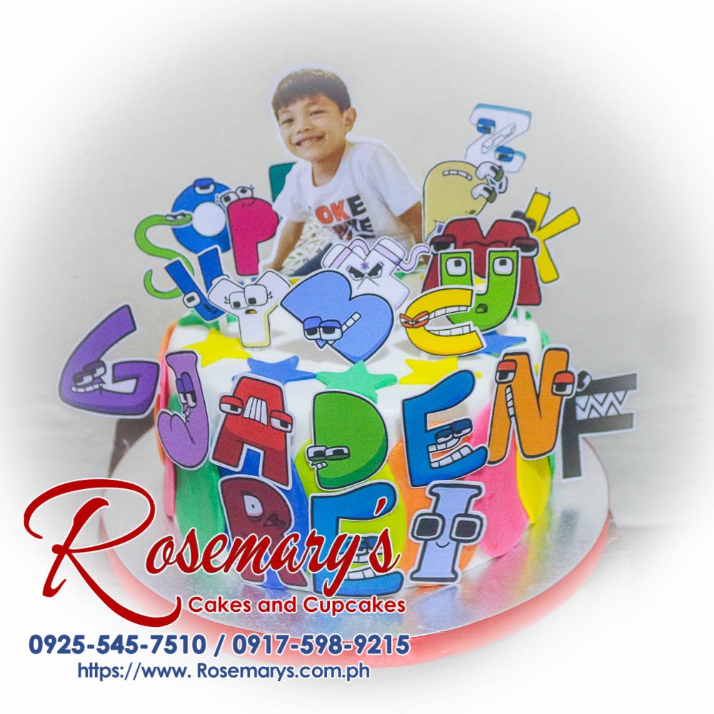 Delicious Alphabet Lore themed 1 layer cake from Rosemary's Cakes, perfect for any celebration. Contact 0917-598-9215.