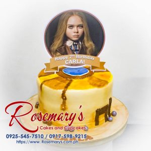 Delicious 1-layer Megan-themed cake by Rosemary's Cakes, perfect for joyful celebrations. Contact: 0925-545-7510.