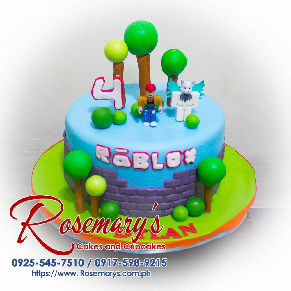 Roblox Themed 1 Layer Cake for Dylan’s 4th Birthday Roblox themed 1 layer cake by Rosemary's Cakes, featuring vibrant designs and delicious flavors. Call 0917-598-9215.