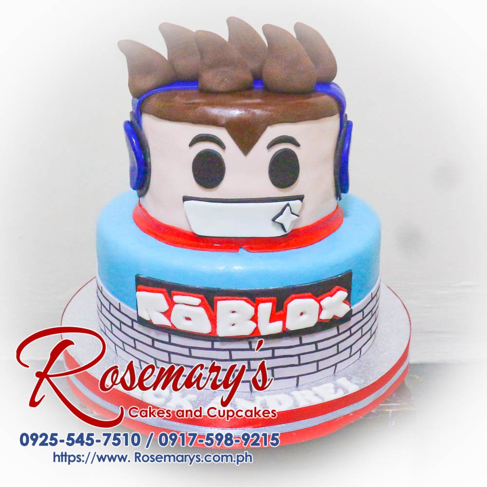 Delicious 2 layer Roblox themed cake from Rosemary's Cakes, perfect for celebrations. Contact: 0925-545-7510.