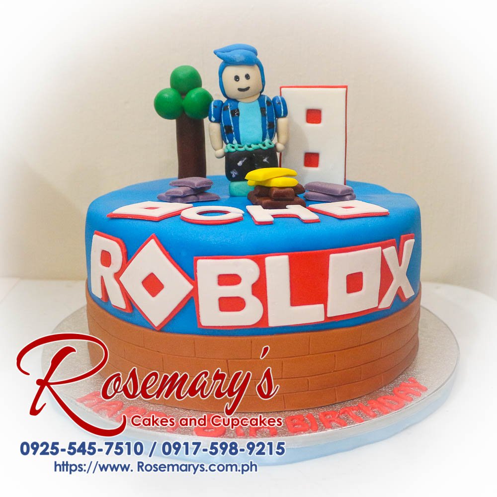 Delicious 1-layer Roblox themed cake, colorful and creative, from Rosemary's Cakes. Order at 0917-598-9215!