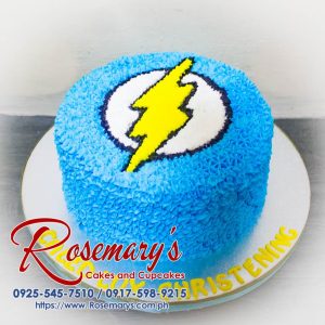 Delicious Flash-themed icing cake, perfect for celebrations. Order from Rosemary's Cakes at 0917-598-9215.