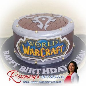 1 layer World of Warcraft themed cake, delicious and yummy, crafted by Rosemary's Cakes. Contact 0917-598-9215 for orders.