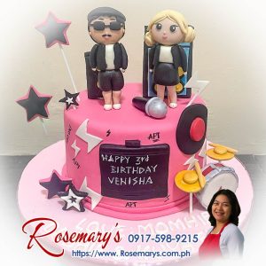 Bruno Mars & rose themed 1-layer cake, delicious & yummy, perfect for birthdays. Rosemary's Cakes - 0917-598-9215.
